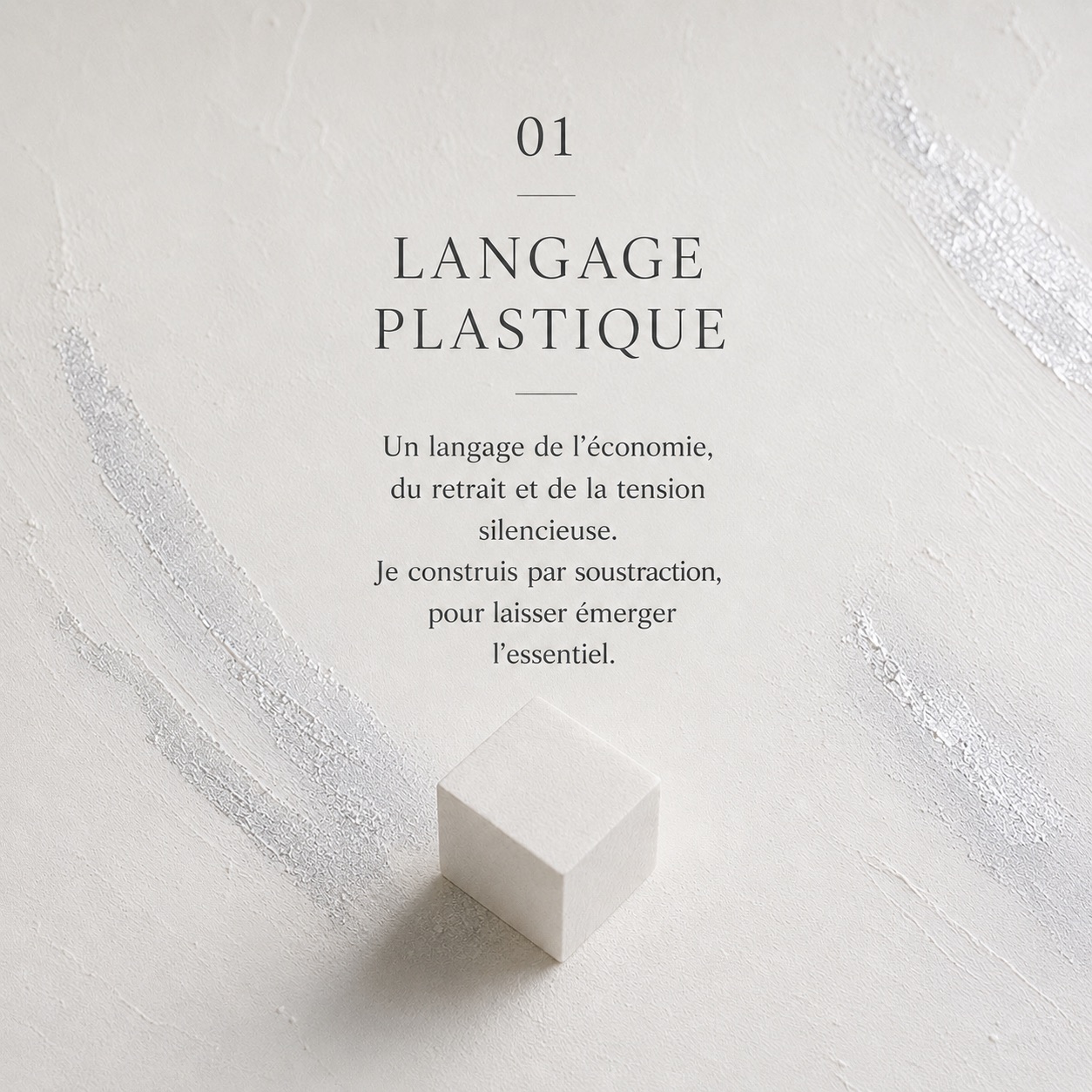 Processus créateur de Marie Dernoncourt — Langage plastique