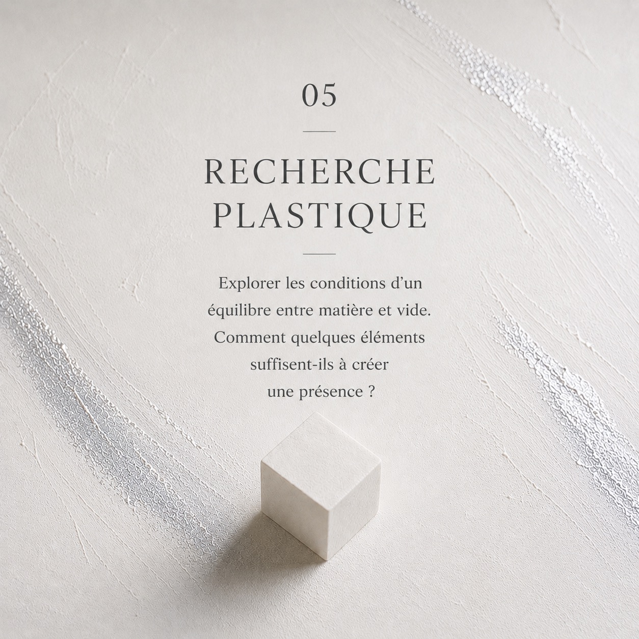 Processus créateur de Marie Dernoncourt — Recherche plastique