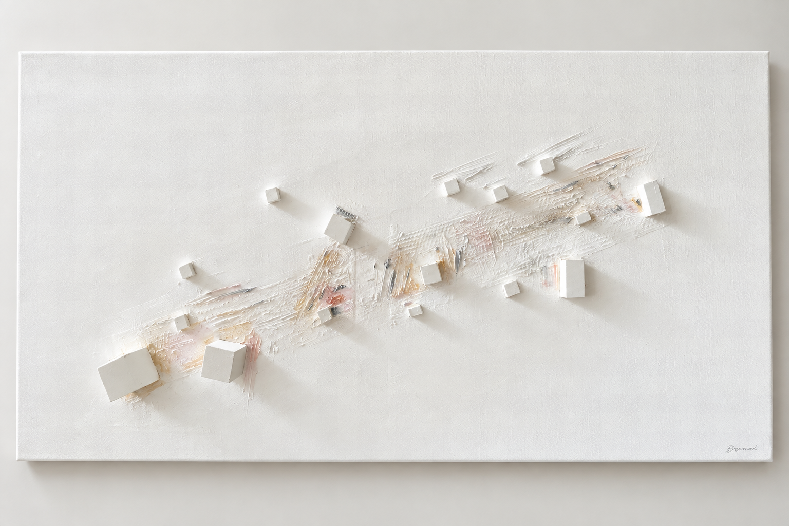Trajectoire, œuvre originale de Marie Dernoncourt, vue entière